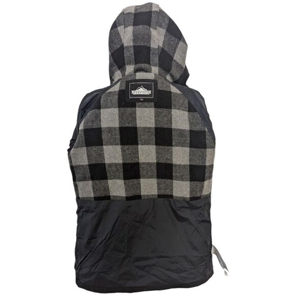 Penfield Kasson 80/20 Women's XS Down Jacket Hooded in Black Fleece Lined - Picture 8 of 13